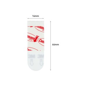 3M Command 12 sm� skjulte strips til plakatoph�ng - hvid